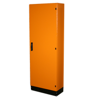 Floor Mount Enclosure 800w x 2000h x 300d – Single Door – Orange
