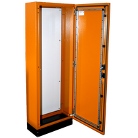 Floor Mount Enclosure 800w x 2000h x 300d – Single Door – Orange