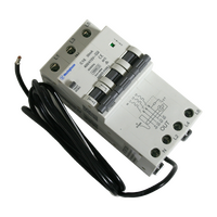 RCBO 25A 30mA 3P C Curve 10kA Chassis Mount