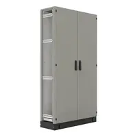 Enclosure frame (double doors & mounting plate included) 1000w x 1800h x 375d – Grey