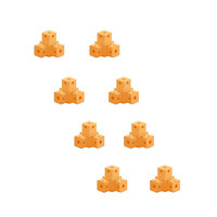 Corner Module 3 way – set of 8 Orange RAL 2000