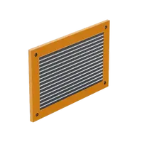 Cover With Louver 400 x 400mm Orange