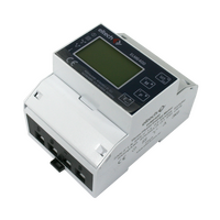 DIN Rail 3P Whole Current Meter 100Amps Class 1 RS485 Modbus Pulse