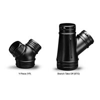 150mm 3 Way Plastic Duct Piece | Durable Construction | Efficient Air Distribution | Compatible with 150mm Ducts by Fantech