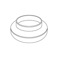 Circular Duct Reducer Ø150mm to Ø125mm | Durable Metal/Plastic | Ideal for HVAC Systems by Fantech