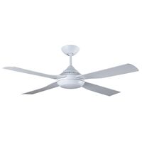 48" White Ceiling Fan with 4 Easy Fix Blades | Innovative Airflow & Energy Efficient | Fantech
