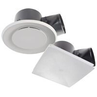 Ceiling Mounted Header Box Fan | 288 m³/h Airflow | 38 dB Quiet Operation | 10" Round Grille by Fantech