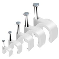 Flat Nail In Clip for 4.0mm T&E | Secure Fastening | Pack of 500 | Tuff