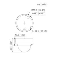 Professional AI Series 6.0MP Fixed Vandal Dome