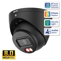 Professional AI Series 8.0MP Fixed Turret (Black)