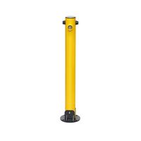 Folding Bollard 600mm | Hot Galvanised Steel | Yellow Powder Coating | Folds Flat by Gorilla Hartman