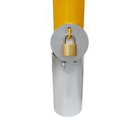 Removable Security Bollard Padlock 900mm | Hot Galvanised Steel | Yellow Powder Coating | In-Ground Installation by Gorilla Hartman