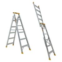 Dual Purpose Ladder 6 Step | Adjustable Height 1.75-3.14m | 150kg Load Capacity | Pro-Lite Aluminium by Gorilla Hartman