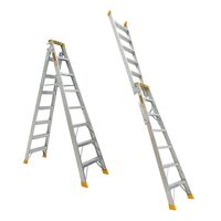 Dual Purpose Aluminium Ladder | 2.1-3.9m Height | 180kg Capacity | Heavy Duty Design by Gorilla Hartman