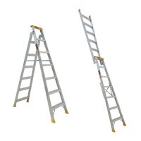 Dual Purpose Ladder 7 Step | 150kg Load Capacity | Pro-Lite Aluminium | 2.05 - 3.74m by Gorilla Hartman