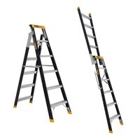 Dual Purpose Ladder 6 Step | 1.75 - 3.13m Reach | 150kg Load Capacity | Pro-Lite Fibreglass by Gorilla Hartman