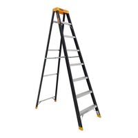 Single Sided A-Frame Ladder 8 Step | 2.35m Height | Pro-Lite Fibreglass | 150kg Load Capacity by Gorilla Hartman