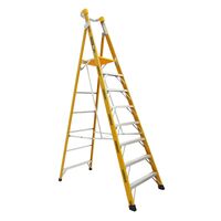 Fibreglass Platform Ladder 2.4m | 180kg Load Capacity | Heavy Duty & Non-Conductive | Industrial Use by Gorilla Hartman
