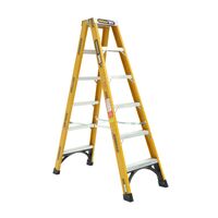 Double Sided A-Frame Ladder 1.8m | Fibreglass | 180kg Capacity | Heavy Duty by Gorilla Hartman