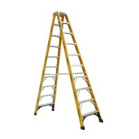 Double Sided A-Frame Ladder 3.0m | Fibreglass | 180kg Load Capacity | Heavy Duty Design by Gorilla Hartman