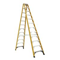 Double Sided A-Frame Ladder 3.6m | Fibreglass | 180kg Capacity | Heavy Duty by Gorilla Hartman
