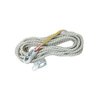 Fall Arrest Line 15m with Rope Grab | 13mm Diameter | Type 1 Device | Self-Locking Snap Hook by Gorilla Hartman