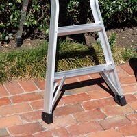 Single Sided Garden Ladder 1.8m | Tripod Design | 150kg Capacity | Aluminium by Gorilla Hartman