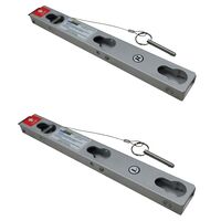 Ladder Leveller Base Unit | Aluminium Construction | Height Adjustment Up to 28cm | 2x Base Bracket Units by Gorilla Hartman