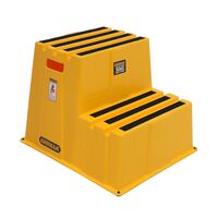 Industrial Safety Step Ladder | 150kg Load Capacity | Non-Slip Rubber Feet & High-Grip Tape | 0.5m Height by Gorilla Hartman