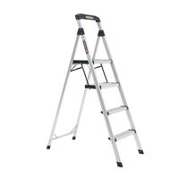 Household Step Ladder 4 Step | 1.0m Platform Height | 120kg Load Capacity | Tool Tray | by Gorilla Hartman