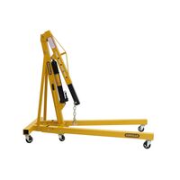 Folding Workshop Crane 1 Tonne Max Load | Multiple Lift Capacities | Foldable Design | Heavy-Duty by Gorilla Hartman
