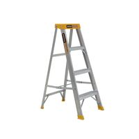 Single Sided A-Frame Ladder 4 Step | 150kg Load Capacity | Lightweight Aluminium | 1.15m Height by Gorilla Hartman