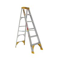 Single Sided A-Frame Ladder 1.8m | Heavy Duty Aluminium | 180kg Load Capacity | Lightweight Design by Gorilla Hartman