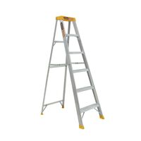 Single Sided A-Frame Ladder 6 Step | 1.75m Height | 150kg Load Capacity | Lightweight Aluminium by Gorilla Hartman