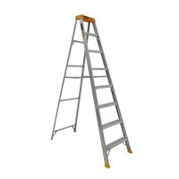 Single Sided A-Frame Ladder 8 Step | 2.35m Height | 150kg Load Capacity | Lightweight Aluminium by Gorilla Hartman