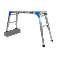 Adjustable Work Platform with Connecting Brackets | 0.6 to 0.9m Height | 1100 x 390 mm Area | Positive Locking Mechanism by Gorilla Hartman