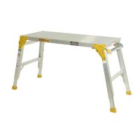 Adjustable Work Platform 450mm Wide | Positive Locking System | Integrated Extension Brackets | 0.6-0.9m Height by Gorilla Hartman