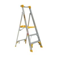 Aluminium Platform Ladder 0.9m | 180kg Load Capacity | Heavy Duty Design & Safety Handrail | by Gorilla Hartman
