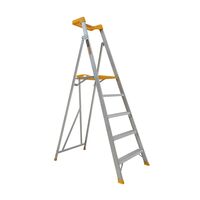 Platform Ladder 5 Step | 1.45m Height | 150kg Load Capacity | Lightweight Aluminium by Gorilla Hartman