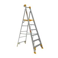 Aluminium Platform Ladder 1.8m | 180kg Load Capacity | Heavy Duty Construction & Safety Handrail | by Gorilla Hartman