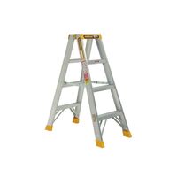 Double Sided A-Frame Ladder 1.2m | Heavy Duty Aluminium | 180kg Load Capacity | Portable Design by Gorilla Hartman