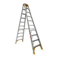 Double Sided A-Frame Ladder 3.0m | 180kg Load Capacity | Heavy Duty Aluminium | Versatile Design by Gorilla Hartman