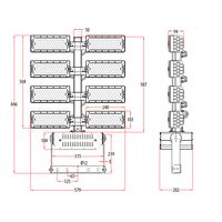 960W Adjustable LED Flood Light (6500K)