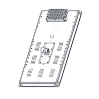 60W Microwave Sensor Solar LED Street Light