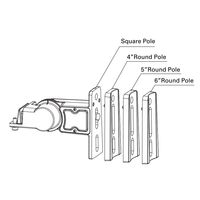 Pole Adjustable Bracket for LSL-B Street Lights