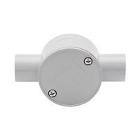 20mm Grey 2-way Junction Box