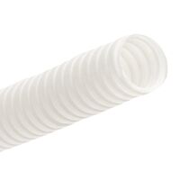 20mm White Medium Duty Corrugated Conduit (50m)