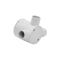 20mm Grey 3-way Deep Junction Box