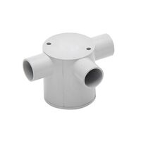 25mm Grey 3-way Deep Junction Box