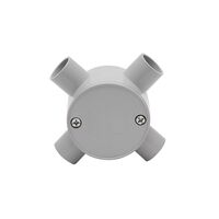 25mm Grey 4-way Junction Box